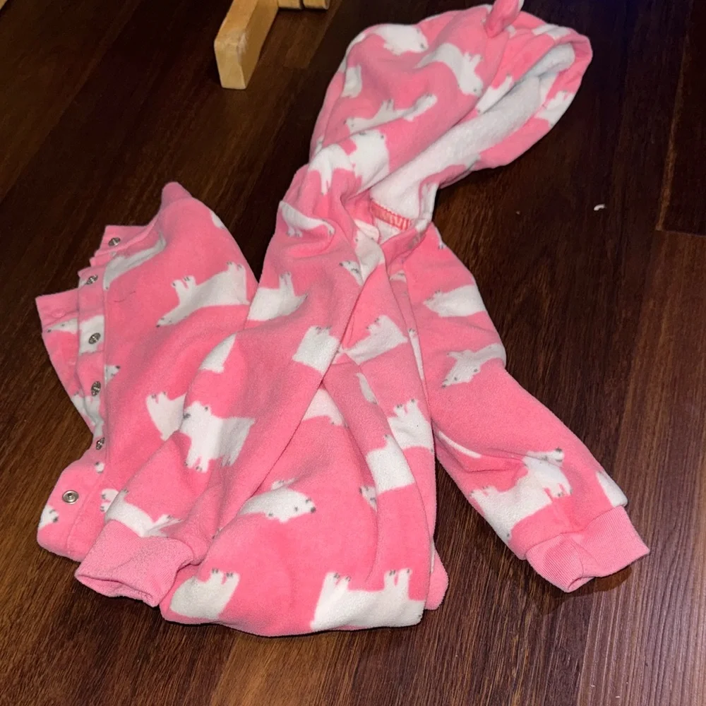 Carter's Pink Polar Bear One Piece - Picture 1 of 1